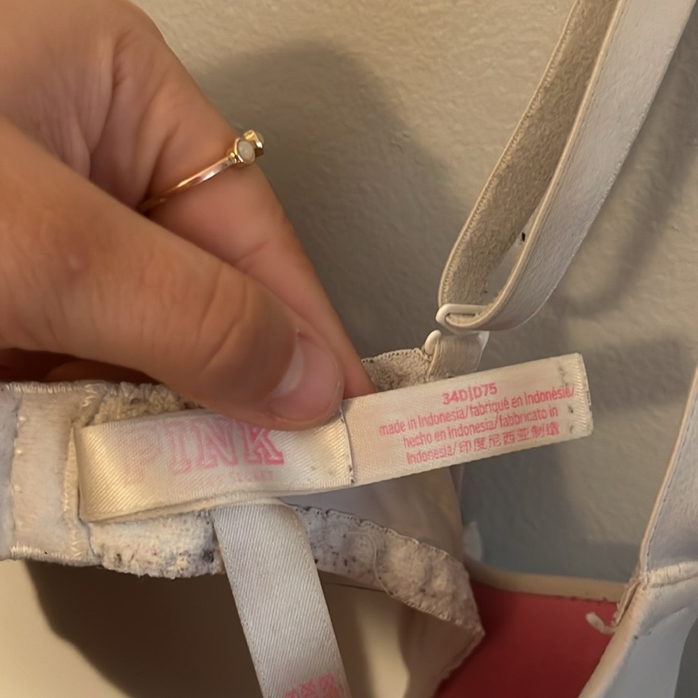 PINK White Bra - Picture 3 of 3